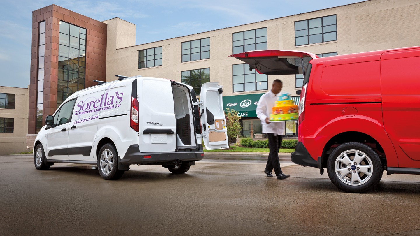 Ford Vans transferring cargo